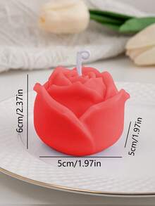 1pc Tulip Scented Candles, Long-Lasting Fragrance, Handmade Home Decoration, Romantic Atmosphere, Bedroom, Living Room, Suitable For Birthday And Holiday Gifts Graduation