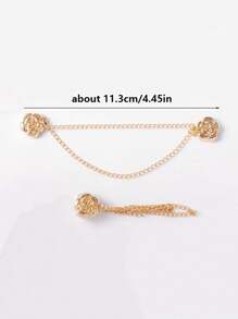 3 件装 山茶花 T 恤 缩短连衣裙袖子固定可调节扣下摆过长固定纽扣 - 彩色 - 查看 7