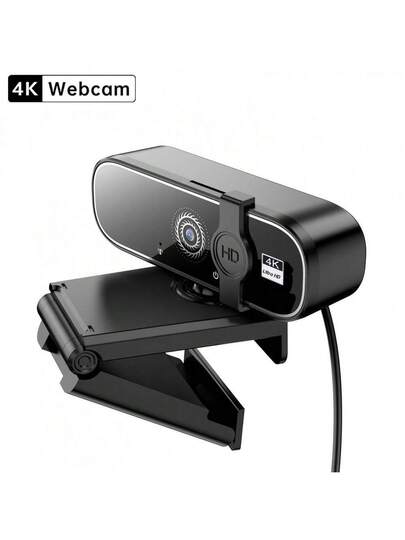 4K/2K/1080P USB Webcam Auto Focus, Privacy Cover, Plug Play Camera PC/Laptop, Zoom, Streaming, Remote Work view 10
