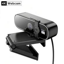 4K/2K/1080P USB 网络摄像头，带自动对焦和隐私盖 | 即插即用，兼容 PC/笔记本电脑、Zoom、直播和远程办公 - 彩色 - 查看 12