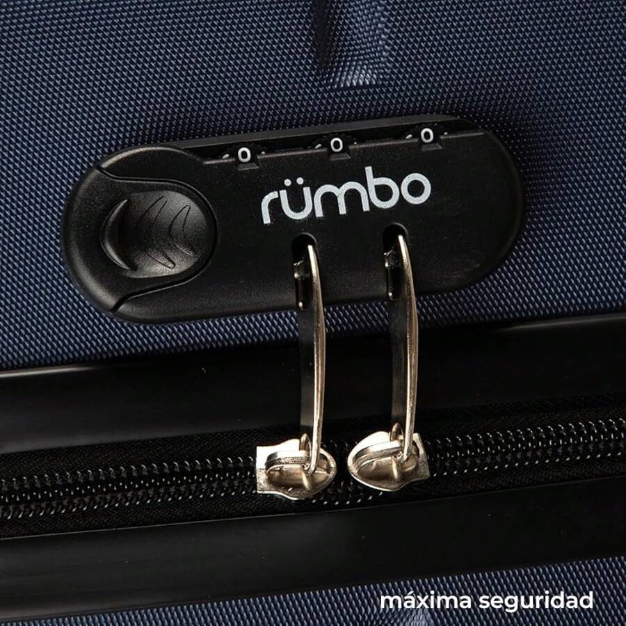 Juego de Maletas De Viaje Rígidas 3 Piezas \u2013 Maletas ABS Resistente Color Negro \u2013 Ruedas Giratorias 360° \u2013 Tamaños 20\u201D, 24\u201D, 28\u201D \u2013 Candado de  \u2013 6 Bolsas de Viaje \u2013 Identificador