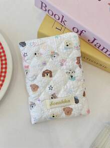 1 件可爱图案印花绗缝女孩旅行护照包、女士护照夹、护照套、文件存储保护套、卡包、钱包、多功能手提包、柔软面料可容纳护照、银行卡、登机牌、身份证、钞票，适用于旅行、度假、节日、送给朋友的生日礼物、伴娘礼物、妈妈礼物、教师礼物、情人节礼物、旅行必需品、邮轮必需品、宿舍必需品 - 彩色 - 查看 11