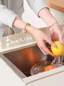 Multi-Functional Suction Cup Water Deflector, Sink Water Deflector, Kitchen Countertop Splash-Proof Water, Extended Sink Water Deflector For Bathroom Washbasin - Multicolor - View 6