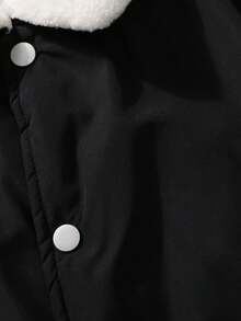 Chaqueta para hombre, chaqueta bomber con forro polar resistente al viento y cálida, chaqueta de trabajo con cuello de piel, para otoño/invierno