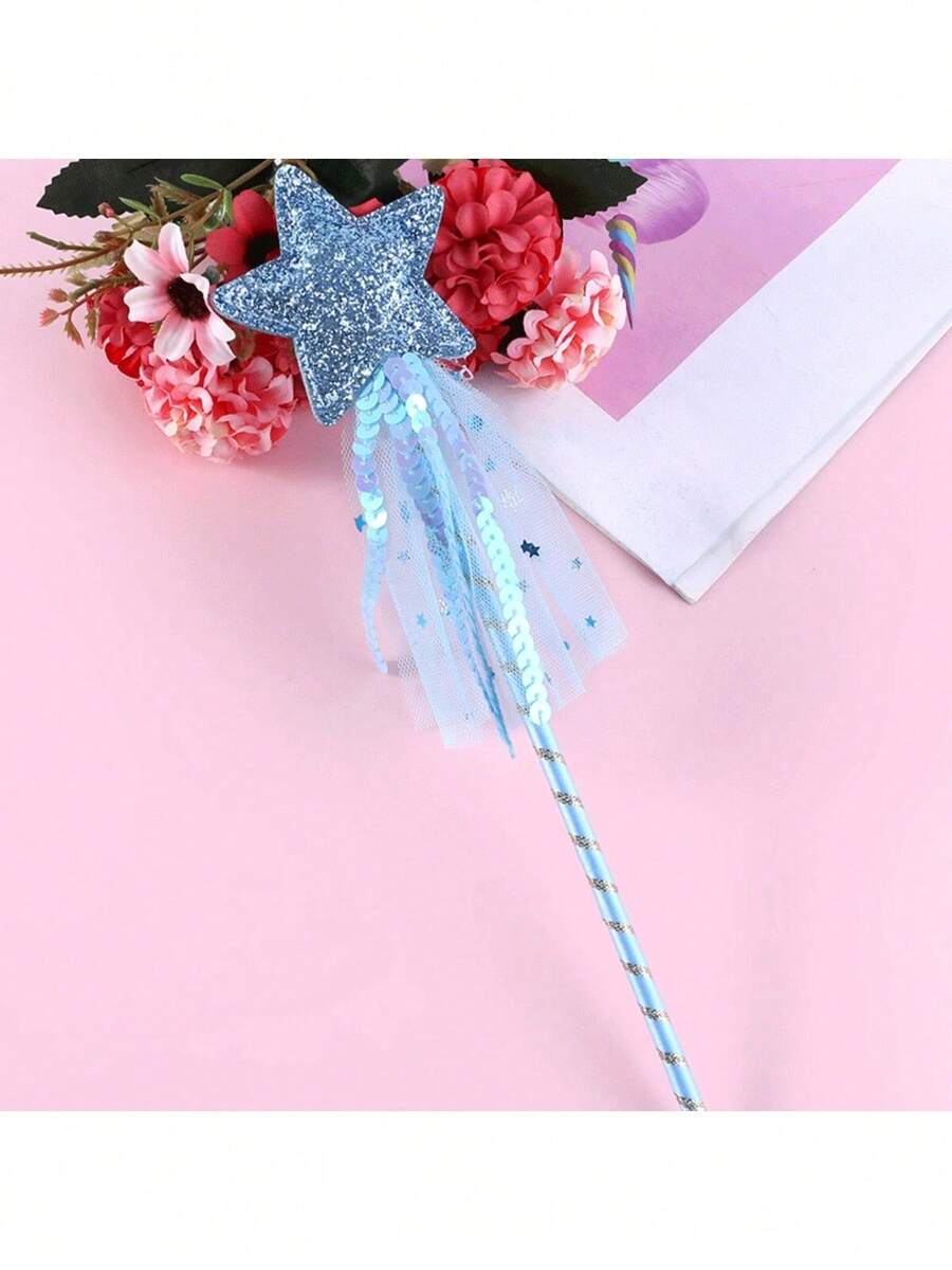 1pc/4pcs/8pcs Beach PVC Glow Magical Star Fairy Wands Party Performance Props Halloween - Multicolor - View 1