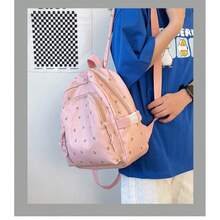 Japanese Style Mini Backpack For Kids - Cute Printed Small Rucksack, Lightweight School Bag For Primary Students - Pink - View 4