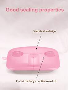 Portable Baby Pacifiers Case, Can Hold 2 Pacifiers For Replacement, Pacifier Holder Case For Baby Infant Pacifier Container For Travel Park Pacifier Box (NOT INCLUDE PACIFIER)