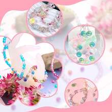 1 Box 6mm(1200pcs) 8mm(480pcs) Transparent AB Acrylic Round Beads, 24 Random Colors Assorted Plastic Bubble Gum Beads With Hole Loose Spacer Beads Bulk For Bracelets Necklace Jewelry Making DIY Crafts - Multicolor - View 2