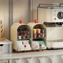 双层亚克力咖啡站收纳盒 - 用于胶囊、茶包、零食和文具的储物盒 - 理想的家庭和办公室台面收纳盒、咖啡站收纳盒 | 现代厨房收纳 | 耐用亚克力材质 - 彩色 - 查看 10