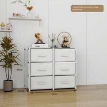 1pc Easy-To-Assemble Multi-Drawer Storage Cabinet, Bedroom Lingerie Organizer Rack, Home Use