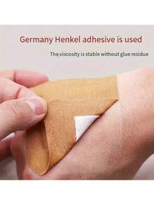 50pcs Extra Large Bandages - Breathable Wound Pads, Suitable For Outdoor First Aid And Sports Injuries, Emergency Wound Dressing, Using Low-Allergenic Adhesive, Providing Strong Protection For Daily Care, Can Be Put In First Aid Kit - Brown - View 4