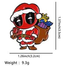 Marvel Broche de Esmalte Fofo de Natal, Alfinetes de Lapela, Emblemas em Mochilas, Broche de Mulheres em Roupas, Presente, Joias, Acessórios de Moda