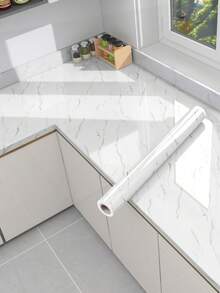 1 miếng dán tự dính chống thấm nước họa tiết đá cẩm thạch trắng, chống dầu, dễ lau chùi, giấy dán tường mặt bếp, miếng dán cải tạo, tấm ốp tường, giấy dán tường, đồ trang trí mùa xuân, làm mới ngôi nhà của bạn, miếng dán trang trí lễ hội quà tặng sinh nhật tốt nghiệp - trắng - Xem 14