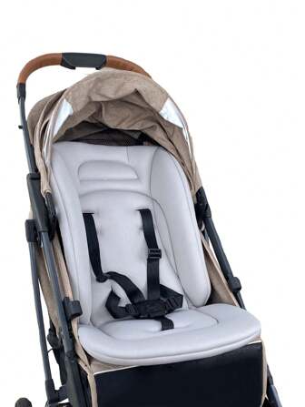 1 pieza Cojín universal suave y transpirable para asiento de cochecito de bebé, colchoneta para siesta y viaje para bebés, apta para múltiples cochecitos