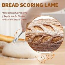 Bread Proofing Basket Set, Includes Sourdough Proofing Basket With Lame, Dough Scraper, Linen Liner, And Full Set Of Bread Making Supplies And Tools - Multicolor - View 3