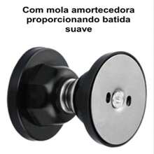 Stainless Steel Magnetic Adhesive Door Lock Fixer Clip - màu đen - Xem 6