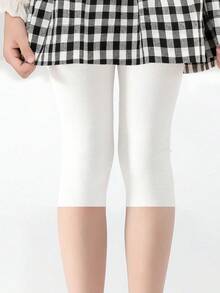 1 quần legging ngắn in họa tiết sọc dọc màu trơn cho trẻ em - Nhiều màu - Xem 14