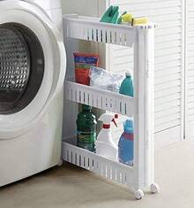 The Navika Carrito Organizador Cocina - Mueble Organizador y Exclente Organizador Cocina o Organizador Baño - Opción de alacenas para Cocina - Lavandería Alacena Almacenamiento Estante Repisas - 1 - Ver 3