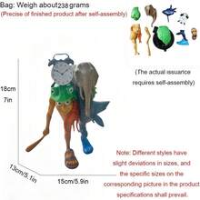 意大利 Brainrot 动作玩偶套装,Tralalero Tralala Meme 鲨鱼毛绒,有趣的 Tung Tung Tung Sahur Brainrot,Brainrot AI 动物雕像鲨鱼穿着运动鞋 - Italian Brainrot Toy - 查看 13