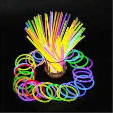 200pcs Vibrant Neon Glow Sticks - Assorted Colors (Yellow, Orange, Pink, Purple, Green, Blue, Red, Pink), Perfect For DIY Necklaces & Bracelets, Ideal Party Favors For Birthdays, Weddings, Halloween & More, No Electrical Connection Needed, Glow In The Dark Supplies - Color-cylinder Pack 15PCS Trial Pack - View 2