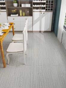 1 Roll Thick Self-Adhesive Floor Tile Sticker (Thickness: 0.25mm), Waterproof Anti-Slip Vinyl Flooring Decal, Suitable For Bathroom, Living Room, Bedroom, Kitchen, RV, Removable Wallpaper And Floor Sticker For Bedroom And Living Room, Home Decor, Kitchen Items - Thickened Light Gray - View 13