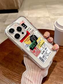 Coloridas etiquetas americanas Funda magnética para teléfono Cuerpo completo MagSafe Soporte de carga Protección Antiarañazos que no amarillea Cubierta transparente para teléfono inteligente Regalo para Apple Phone 11/11 Pro/11 Pro Max 12/12 Pro/12 Pro Max/13/13 Pro/13 Pro Max/14/14 Plus/14 Pro/14 Pro Max/15/15 Plus/15 Pro/15 Pro Max/16/16 Pro/16 Plus/16 Pro Max/16E/X/XS/XSMax/TPU Estuche protector de material, Protector magnético de teléfono 2 en 1 de dibujos animados, el mejor regalo de cumpleaños para tus amigos y familiares, adecuado tanto para hombres como para mujeres - transparente - Ver 2