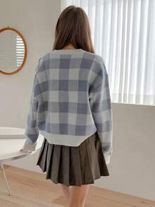 1 件女童休闲厚套头衫，秋冬季舒适温暖，柔软舒适的纯色毛衣 - 适合温暖的日子和寒冷的夜晚