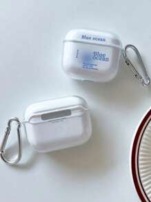 1 件蓝色海洋耳机盒适用于 AirPod Pro 3、Pro 2、3、2、1、4 无线蓝牙耳机保护套