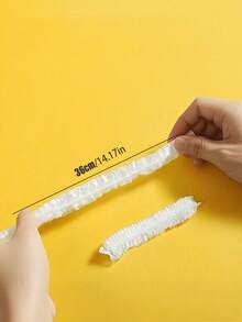 300 túi đựng thực phẩm tái sử dụng, cỡ lớn và dày, màng bọc nhựa trắng, túi bảo quản PE, đồ dùng nhà bếp, bao bì nhựa gia dụng, đồ dùng bảo quản thức ăn thừa - trắng - Xem 6