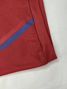 男士台球主题 Polo 衫，印有生动的台球元素（球、球杆、“BILLIARD”），红蓝配色引人注目，经典版型适合多种场合，“姓名”保留定制，兼具时尚与独特性 - 紅色 - 查看 5