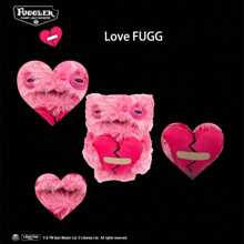 Love Monster Series About 9 Inches Creative Plush Collectible Ornaments, Cute Monster Monster Weird Teeth Ugly Funny Adult Fun Doll Birthday Gift - Love Fugg-refres-pink - View 4