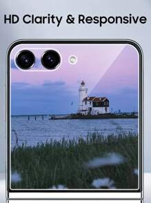 Galaxy Z Flip 7 Privacy Screen Protector 2 Packs, Case Friendly, Scratch Resistant, Bubble Free Tempered Glass