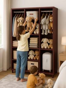 Closet portátil de tela diseño moderno gran capacidad almacenamiento armario organizador ropa plegable portátil resistente armario textil multiuso organizador guardarropa para dormitorio hogar