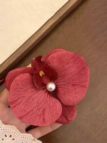 1 件花朵甜美仿真蝴蝶兰花刘海发夹头饰非常适合拍照、海滩派对装饰优雅美丽的情人节礼物、爪夹、发夹、发夹、发夹、发夹 - 彩色 - 查看 16