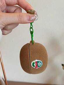 1 件逼真的猕猴桃设计保护壳，适用于 Pro 2、 4、 3、Apple 无线蓝牙 1/2、硅胶套（不含耳机）