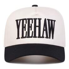 1Piece Men Letter Embroidered Patchwork Baseball Cap Outdoor Adjustable Sunscreen Leisure Hat Spring Autumn Travel Tourism Beach Vacation - Multicolor - View 2