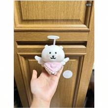 1件装 - 可爱自嘲小熊天使围兜套装，10厘米玩偶，含围兜和围巾（仅含配件，不含玩偶） - 生日礼物、完美礼物、节日礼物、儿童玩偶、圣诞礼物、万圣节礼物、换装玩偶