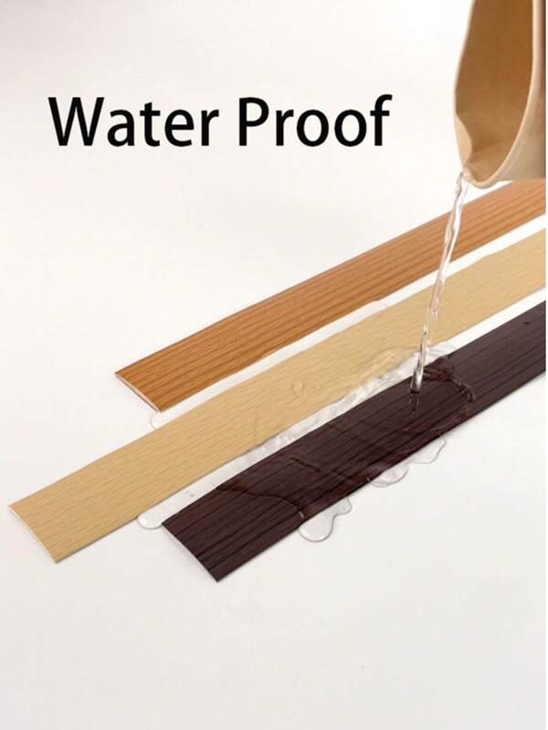 1 pezzo Striscia di transizione per pavimento di 100 cm, autoadesiva, copertura per giunti, soglia per riparare spazi sul pavimento, bordo di transizione per pavimenti in legno laminato, design minimalista in finitura legno di quercia, stile nordico semplice e atmosferico