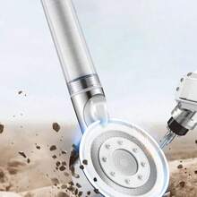 5-Mode Filter Shower Head With 5 Extra Replacement Filters, Bathroom Shower Filter Sprayer With Pressure Boosting, Lightweight Shower Head Convenient For RV, Camping, Outdoor Bathing, Bathroom Accessories. Hose Not Included.