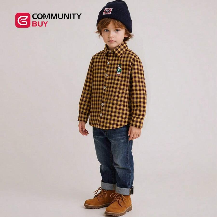 Young Boys Shirts - Yellow - View 1