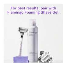 Flamingo Razors For Women, 1 Women'S Razor Handle (Chrome), 5 Blade Razor For Women With Aloe And Shea Butter Glide Strips - 1 Tay cầm + 1 Lưỡi dao - Xem 9
