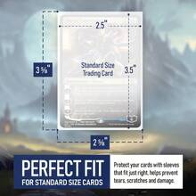 Premium Penny Sleeves For Trading Cards Soft Trading Card Sleeves For Baseball Cards Ultra Clear Plastic Pro Sports Card Sleeve Football MTG Collector Sleeve Standard + Thick Options Available - Clear - View 5