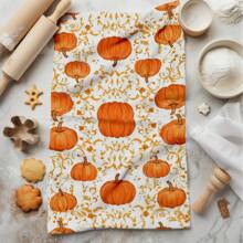 2/4/6/48 pièces Serviettes de cuisine/Essuie-mains souples à motif citrouille, multi-usages, séchage rapide, chiffons à vaisselle, convient pour la cuisine, les célébrations, les mariages, la décoration et plus encore