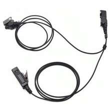 Ptt Headset For Moto Roll Radio Mtp3250 Mtp3500 Mtp3550 Radio - 黑色 - 查看 2
