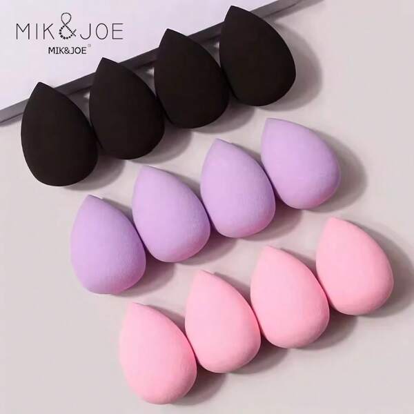 mik&joe 12PCS Makeup Sponge,Suitable For Cream & Powder Concealer, Loose Powder Makeup Applicator