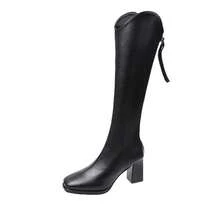 Women Mid-Calf Boots - Black Single Lining - View 7