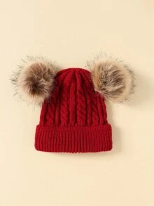 1 件婴儿透气冬季帽子柔软针织帽适合居家和旅行 - 彩色 - 查看 41