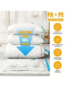 10/6/5/1pc Summer Travel Vacuum Seal Bags, Waterproof Vacuum Storage Bags, Transparent PVC Vacuum Bags, Large Capacity Clothing Organization And Storage Vacuum Bags, Space Saving Storage Solution, Large Capacity Vacuum Storage Bags, Home Clothing Sorting Bags, Storage Bags, Travel Vacuum Storage Bags, Mildew & Dust Proof Vacuum Storage Bags For Bedding, Clothes, Shoes, Underwear