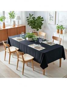 1 pieza Mantel rectangular blanco elegante - Perfecto para bodas, fiestas y eventos al aire libre, decoración navideña y de Halloween - Poliéster duradero, disponible en múltiples tamaños 59*102in - Multicolor - Ver 18