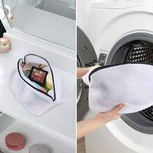 3pcs Shoe Wash Bags, Home Use Anti-Deformation Laundry Mesh Bags For Basketball Shoes, Sneakers, Canvas Shoes And Various Shoes, Sturdy Zipper Closure, Suitable For Laundry Shops, Home, Dorms, Travel Cleaning Protection Bags, 1/3pcs